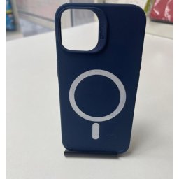 Husa iPhone 13 Pro 6.1 MagSafe Silicon Matte Albastru