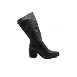 Cizme damă Feeling stil western negre din piele naturală fină FLGH736-3693-39 EU