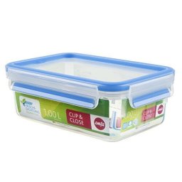 Cutii alimentare EMSA Clip & Close Frischhaltedose (transparent / blue, 1.0 liter, classical format)
