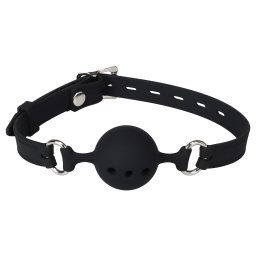 Erospace Mouth Gag with Silicone Ball Wild Play C14 Black