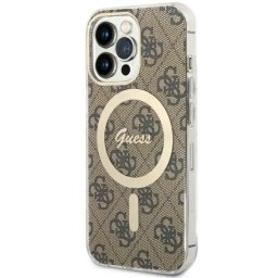 Husa Guess GUHMP13LH4STW iPhone 13 Pro / 13 6.1" brown/brown hardcase 4G MagSafe