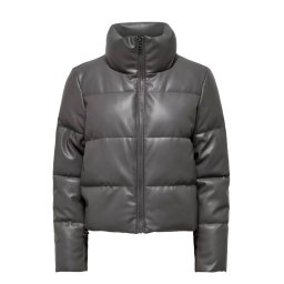 ONLY Geacă Onlelsie Faux Leather Puffer Jkt 15322016 18-5206 TCX thunderstorm