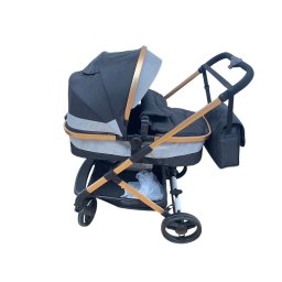 Carucior 2 in 1 transformabil landou-sport, 608 Negru