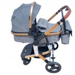 Carucior 2 in 1cu maner reversibil, transformabil landou-sport, 518 Gri