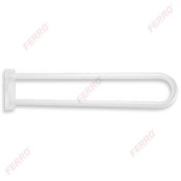 Maner rabatabil sustinere dublu, drept 572 mm Metalia Help, alb
