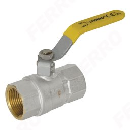 Robinet trecere din alama pt. gaz 1" FI-FI cu sfera si maneta