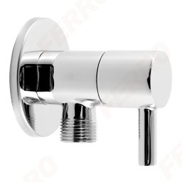 Robinet coltar cu cartus ceramic 1/2"x3/8" Rotondo, crom