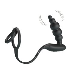 Vibrator anal cu inel penis