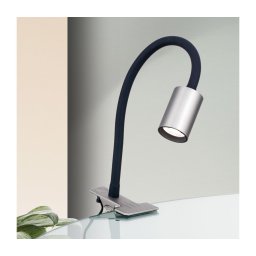 Lampă LED flexibilă de masă cu clemă Orion Str 10-489 KURT LED/5W/230V argintiu