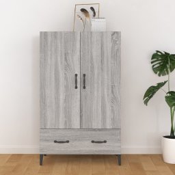 Dulap înalt, gri sonoma, 70x31x115 cm, lemn compozit GartenMobel Dekor