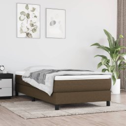 Saltea de pat cu arcuri, maro închis, 120x190x20 cm, textil GartenMobel Dekor