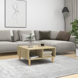 Masa de cafea, stejar sonoma, 60x60x30 cm, lemn prelucrat GartenMobel Dekor