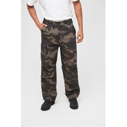 Brandit Pantaloni cu buzunare maro închis / gri taupe / verde închis