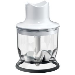 Tocator pentru mixer vertical Braun, MQ20WH, 350 ml, Sistem EasyClick, Alb