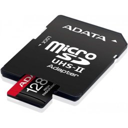 Card de memorie ADATA Endurance, MicroSDXC, 128GB, UHS-I V30, 100MB/s, Class 10 + Adaptor