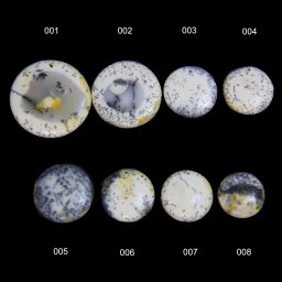 Pandantiv/Cabochon Opal Dendritic Natural cu Gaura - Disc - Oval - 28-44 x 21-44 x 6-9 mm - 1 Buc