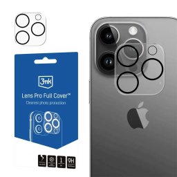 Folie de protecție cameră iPhone 14 / 14 Pro / 15 / 16 3mk Lens Protection Pro / Full Cover Apple STICLĂ