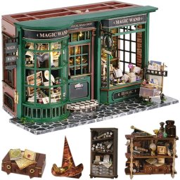 Puzzle 3D, Casuta DIY, Magazinul de baghete magice, Cutebee, 299 piese