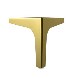 Picior pentru mobilier si canapele, model NUT, finisaj auriu lucios (Inaltime: 130 mm)