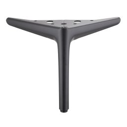 Picior pentru mobilier si canapele, model EBEN, H=120 150 mm, finisaj negru mat (Inaltime: 120 mm)
