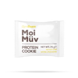 GymBeam MoiMüv Protein Cookie 75 g lemon and white chocolate