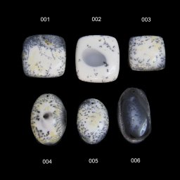 Pandantiv/Cabochon Opal Dendritic Natural cu Gaura - Dreptunghi - Oval - Picatura - 22-37 x 13-29 x 5-7 mm - 1 Buc