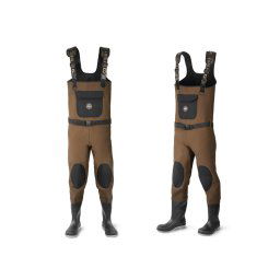 Wader/cizme piept/salopeta pescuit din neopren Delphin ORAVA, grosime neopren 4 mm