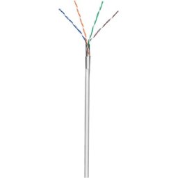 cablu de retea f/utp goobay, cat5e solid cca, rola 305m