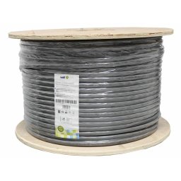 cablu de retea f/utp cu sufa well, cat.5e, 8 fire din cupru 0.50mm, 500m