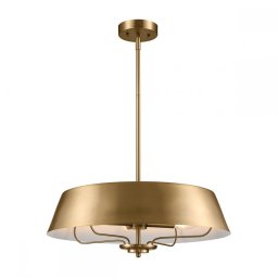 Lustra Luella KL-LUELLA-4P-BNB, 4xE14, D55,9 cm, metal alamă