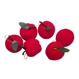 Merisoare artificiale catifea pentru decoratiuni florale set 12 buc