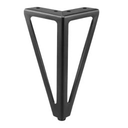 Picior pentru mobilier si canapele, model TRIGLAV, H=150 mm, finisaj negru mat