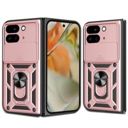 Husa Husa pentru Google Pixel 9 Pro Fold - Techsuit CamShield Series - Rose Gold
