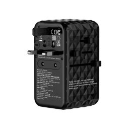 Adaptor universal Verbatim GaN III, Travel, 140W2xUSBC,PD 3.1&QC 4+,1xUSBC, PD 3.0&1xUSBA, QC 3.0