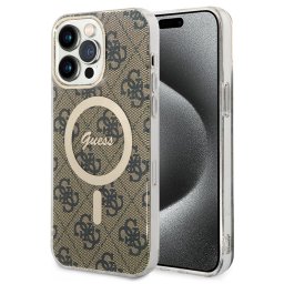 Husa Husa pentru iPhone 15 Pro Max - IML 4G MagSafe (GUHMP15XH4STW) - Brown