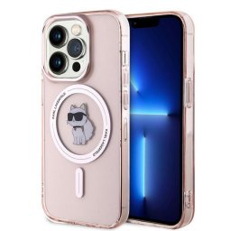 Husa Karl Lagerfeld IML MagSafe (KLHMP14XHFCCNOP) Choupette - Husă telefon - compatibil cu Apple iPhone 14 Pro Max - MagSafe - culoare Roz