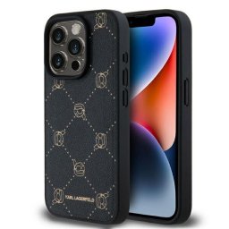 Husa Husa iPhone 15 Pro - Karl Lagerfeld Leather MagSafe (KLHMP15LPGKHPHK) - Karl Head