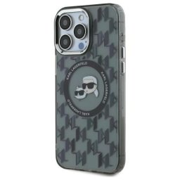 Husa Husa pentru iPhone 16 Pro - Karl Lagerfeld IML MagSafe (KLHMP16LHMCKMHK) - Monogram Karl&Choupette Head