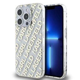 Husa Husa pentru iPhone 15 Pro - Karl Lagerfeld IML Luxury (KLHCP15LHKFOEMD) - Gold Fullover Logo