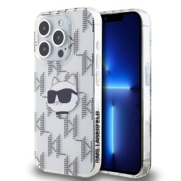 Husa Husa pentru iPhone 15 Pro - Karl Lagerfeld IML Luxury (KLHCP15LHKLPCHT) - Clear Choupette Head&Monogram