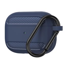 Husa pentru AirPods 3 - Carbon Silicone - Navy Blue