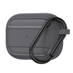 Husa pentru AirPods 3 - Carbon Silicone - Gray