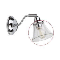Abajur de rezervă din sticlă Rabalux ANTOINE E14 d. 11 cm