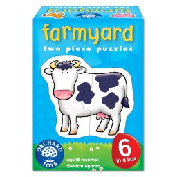 Set 6 Puzzle Ferma (2 Piese) Farmyard