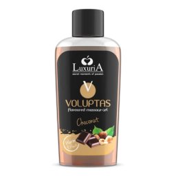 Luxuria Voluptas Gel de Masaj cu Aroma de Ciocolata cu Alune 100 ml Efect de Caldura Aroma Naturala