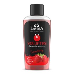 Luxuria Voluptas Gel de Masaj cu Aroma de Capsuni 100 ml Efect de Caldura Aroma Naturala