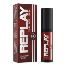 Replay Inca o Reluare Spray de Intarziere pentru Barbati 20 ml Efect Desensibilizat de Durata cu Aloe Vera