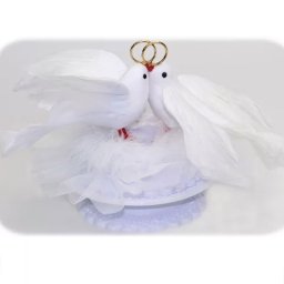 Figurina Tort Necomestibila, Porumbei O 16 cm