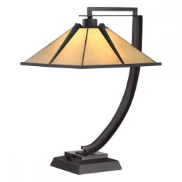 Veioza Pomeroy Tiffany QZ-POMEROY-TL, 1xE27, vintage bronz