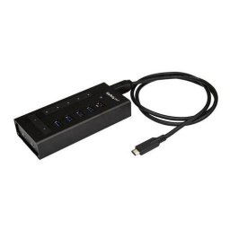StarTech.com 7 Port USB C Hub, USB Type-C to 2x USB-C/5x USB-A, Moutable Metal Hub, USB 3.0, SuperSpeed 5Gbps USB 3.1/USB 3.2 Gen 1, Self Powered, BC 1.2 Fast Charge, 5 x USB-A, 2 x USB-C - Windows/macOS/Linux (HB30C5A2CST) - hub - 7 ports